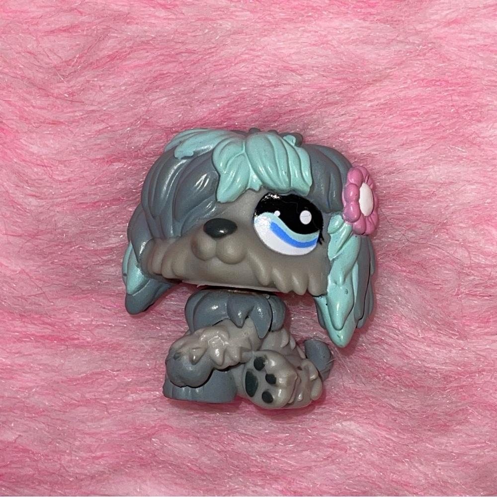 Littlest pet shop LPS 1513 Shetland sheep dog HASBRO toy figure authentic Y2K